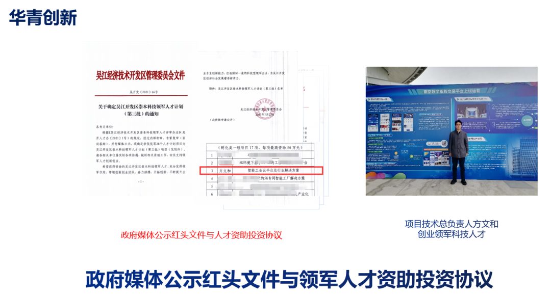 平台孵化的“华青创新”项目获评领军人才项目落地苏州吴江区,APP 正式上线